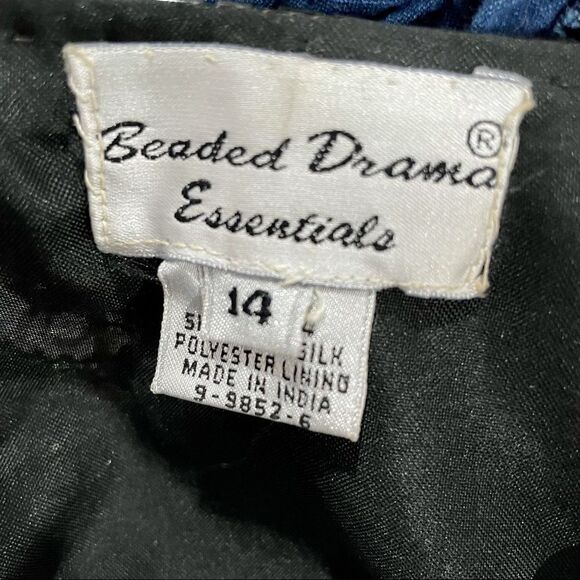 VINTAGE Gold Sequin Kimono Coat Lightweight - Picture 7 of 9